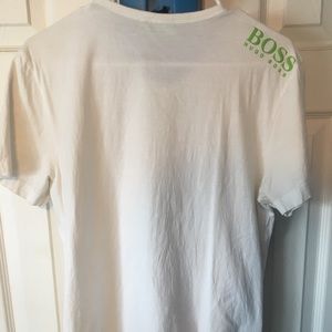 White Hugo boss V-neck shirt